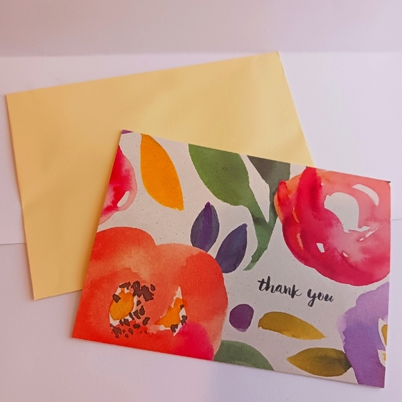 Floral Thank You Cards & envalopes Set - Picture 4 of 7